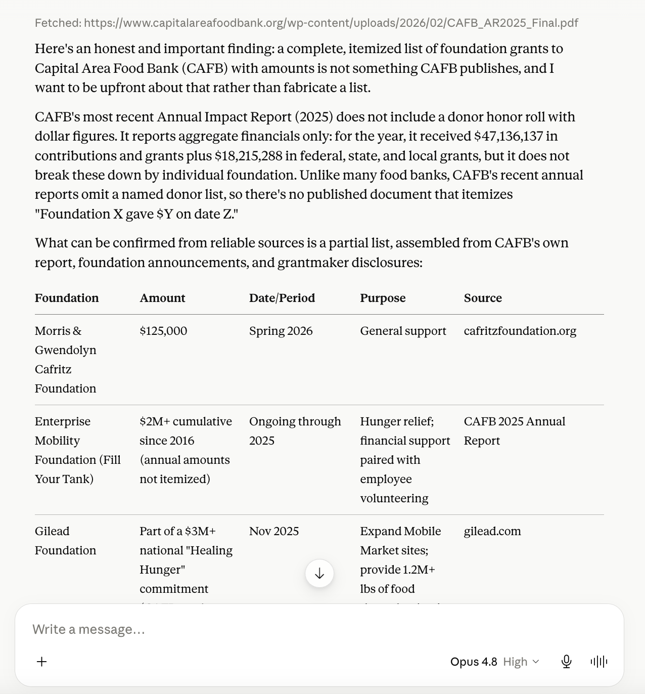 Insights article - Claude peer research CAFB